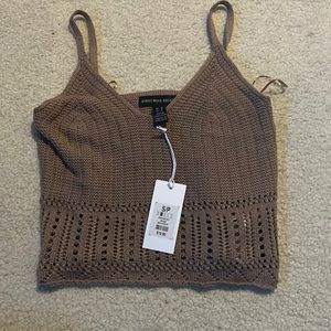 Knit Crochet Crop Top In Size S